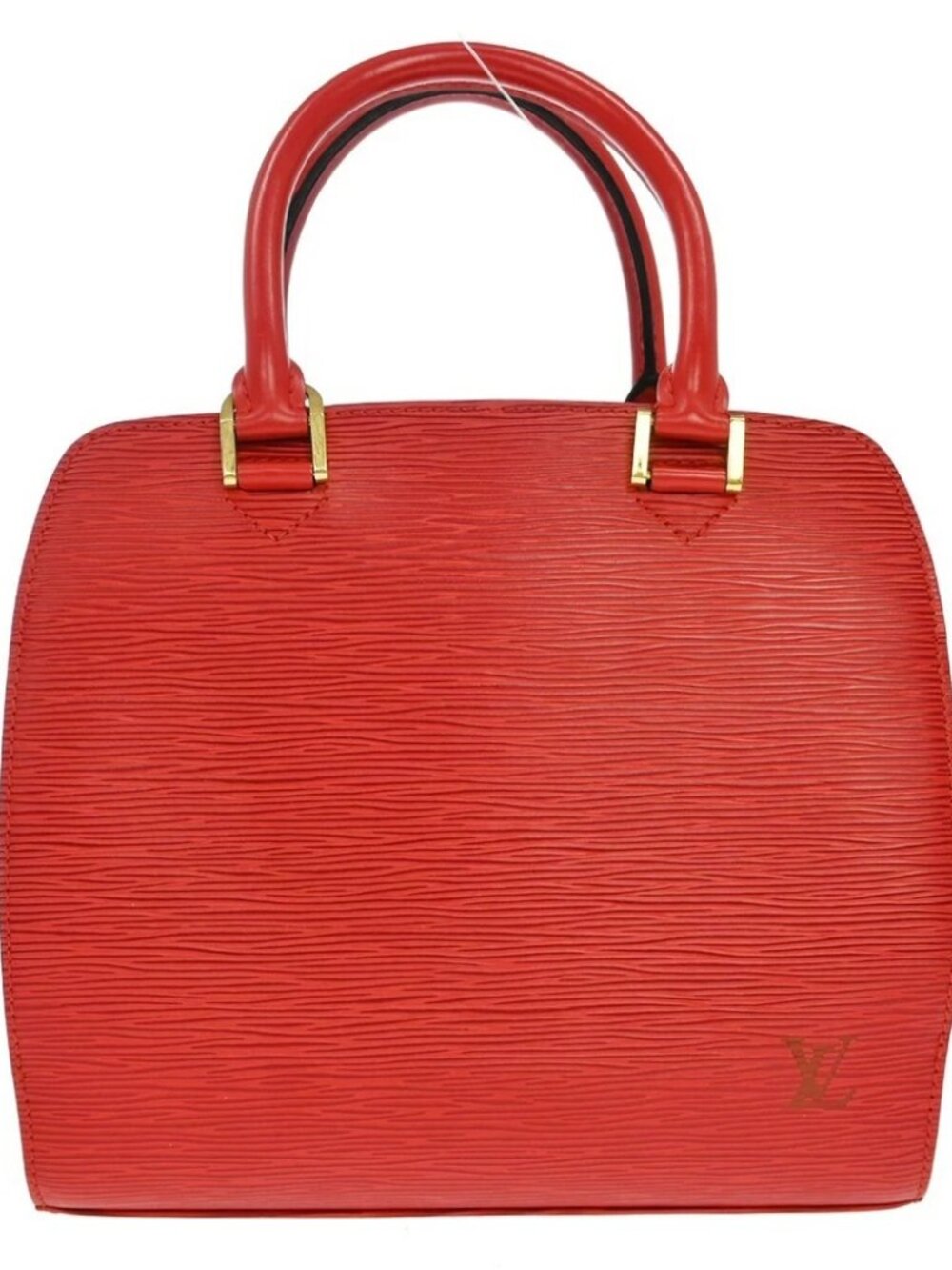 Louis Vuitton Red Epi Pont Neuf Handbag